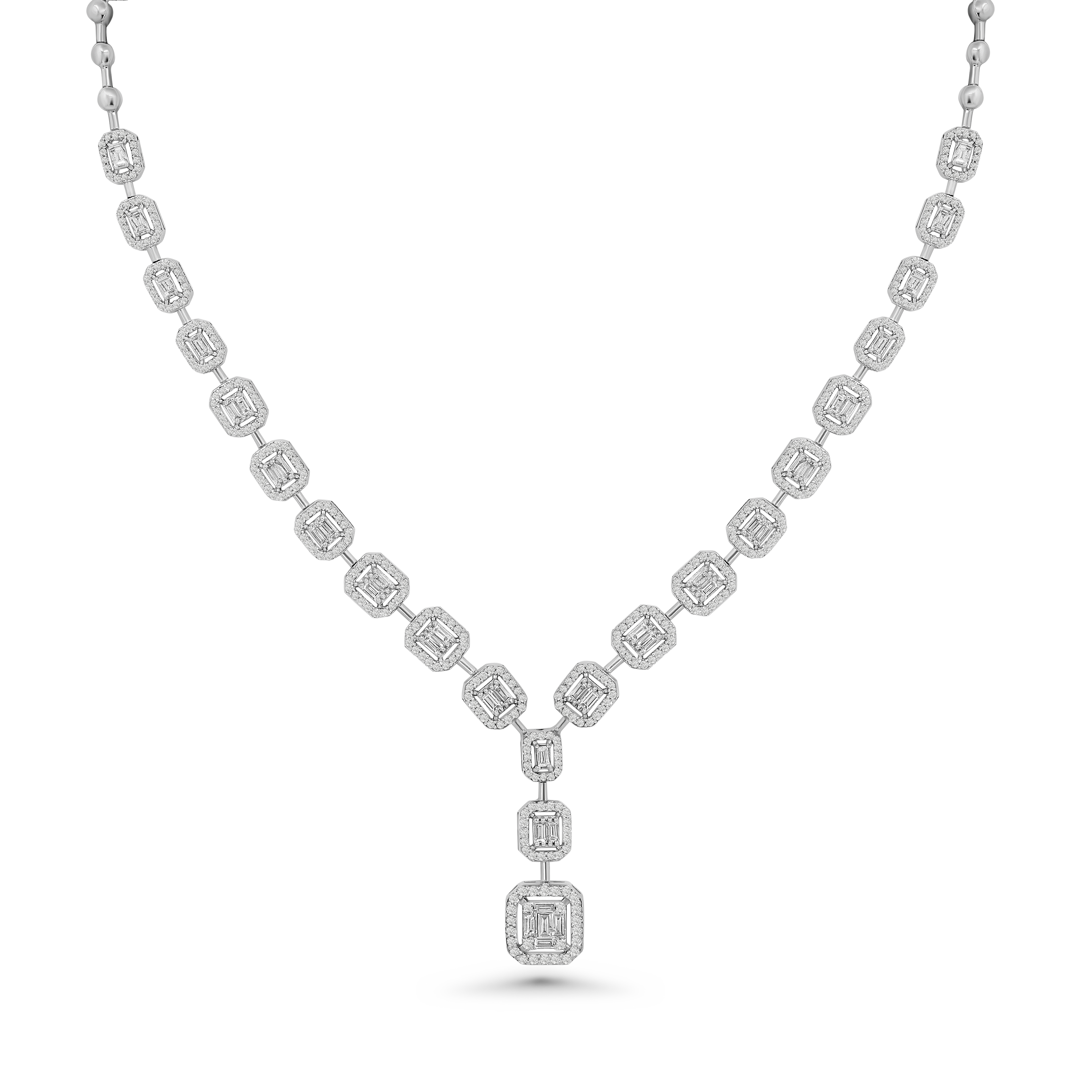 Emerald Cut Symphony Necklace