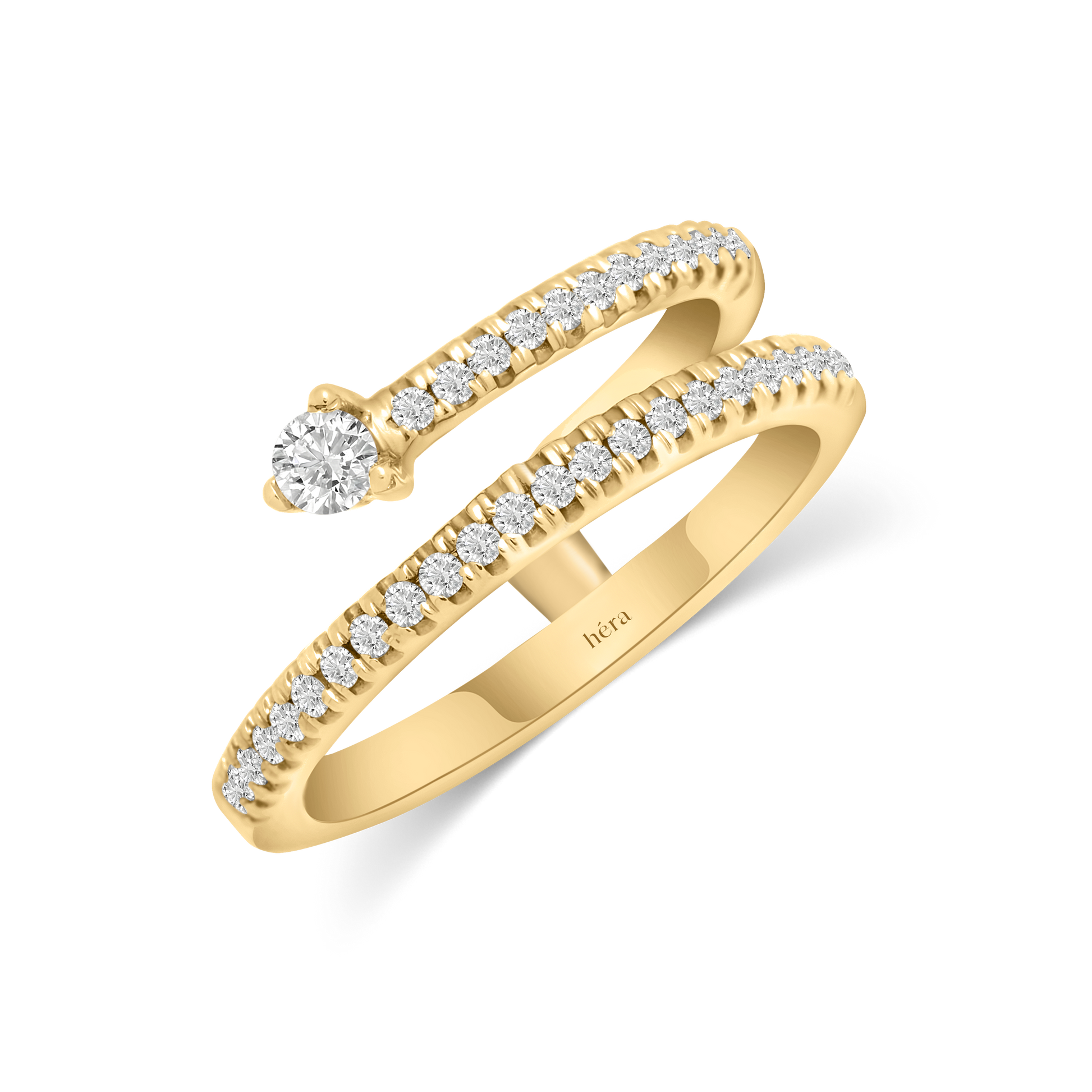 Floating Wrap-Around Diamond Ring