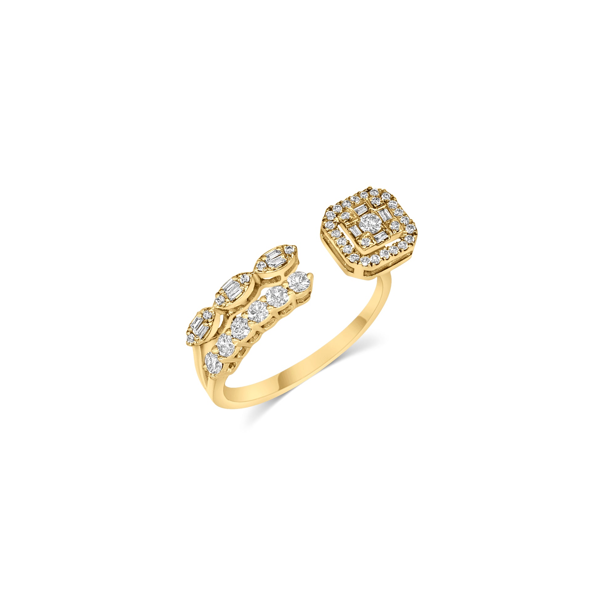 Modern Dual-Shape Open Ring