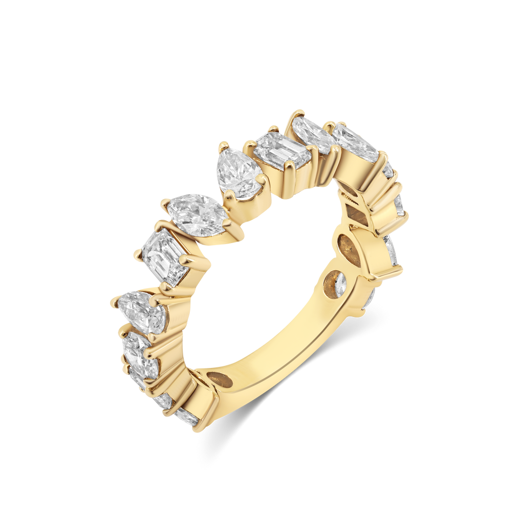 Multi-Shaped Eternity Diamond Ring