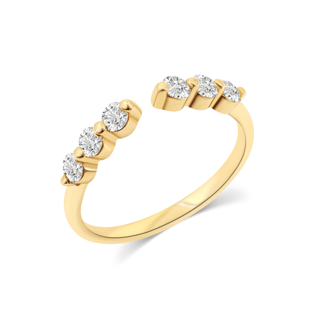 Triple Open Diamond Ring