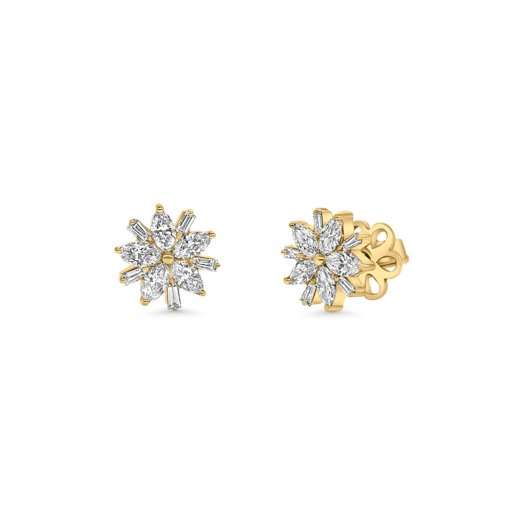 Flower Diamond Earrings