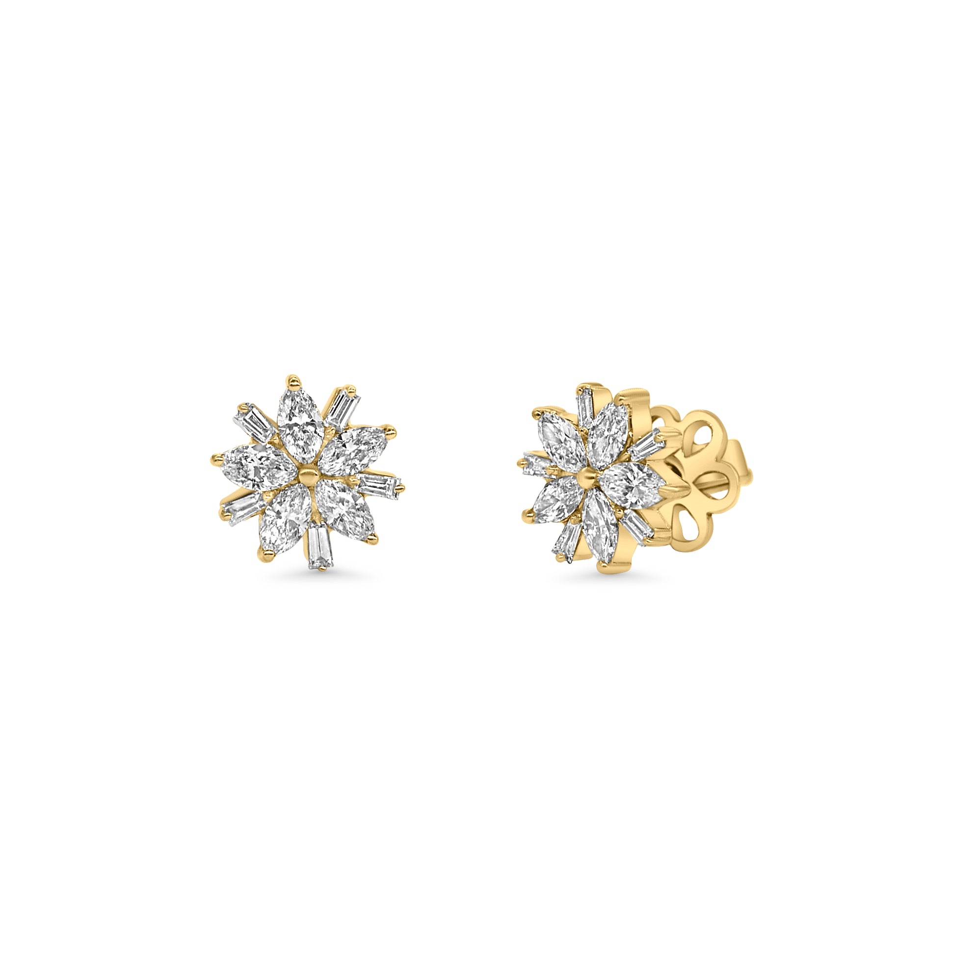Flower Diamond Earrings