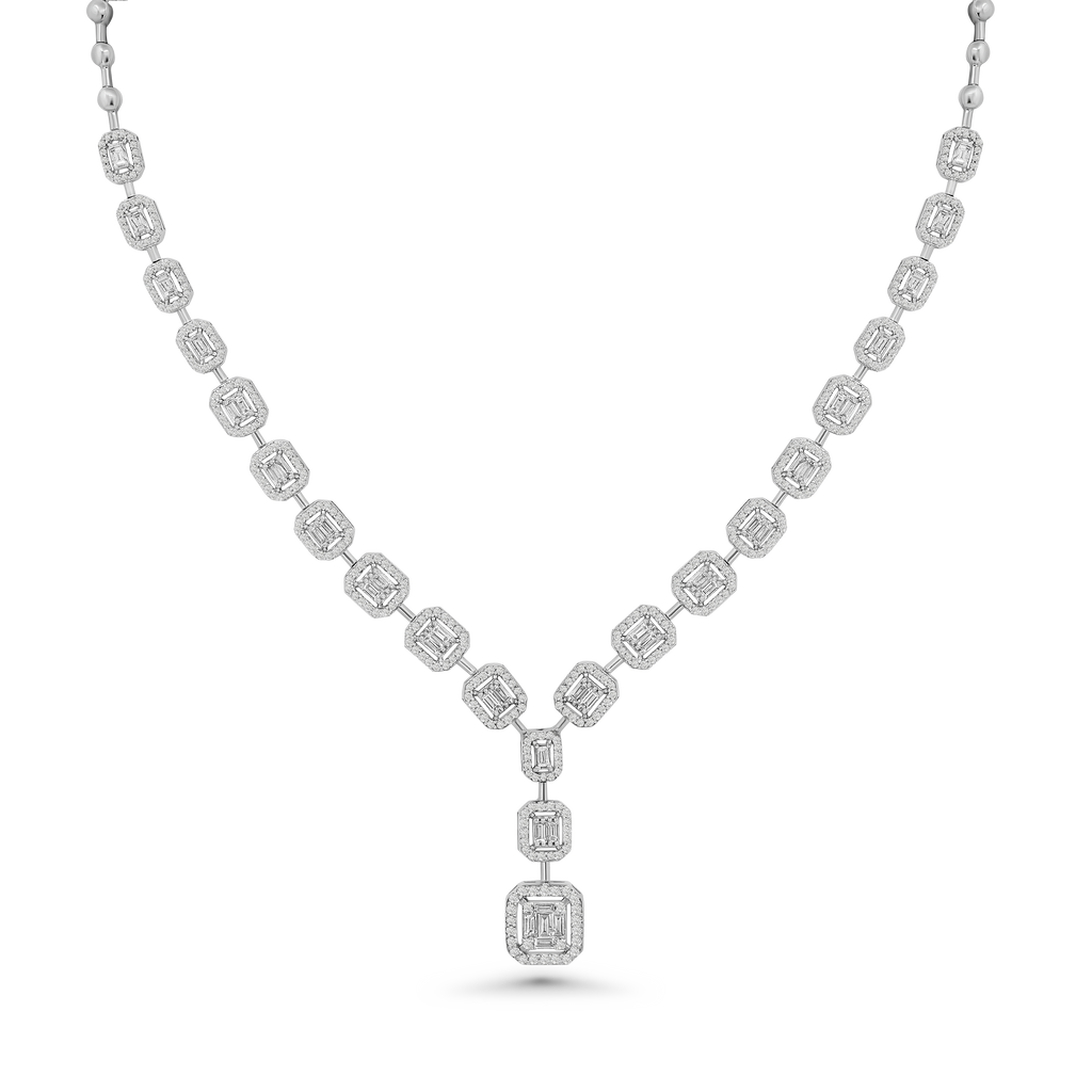 Emerald Cut Symphony Necklace