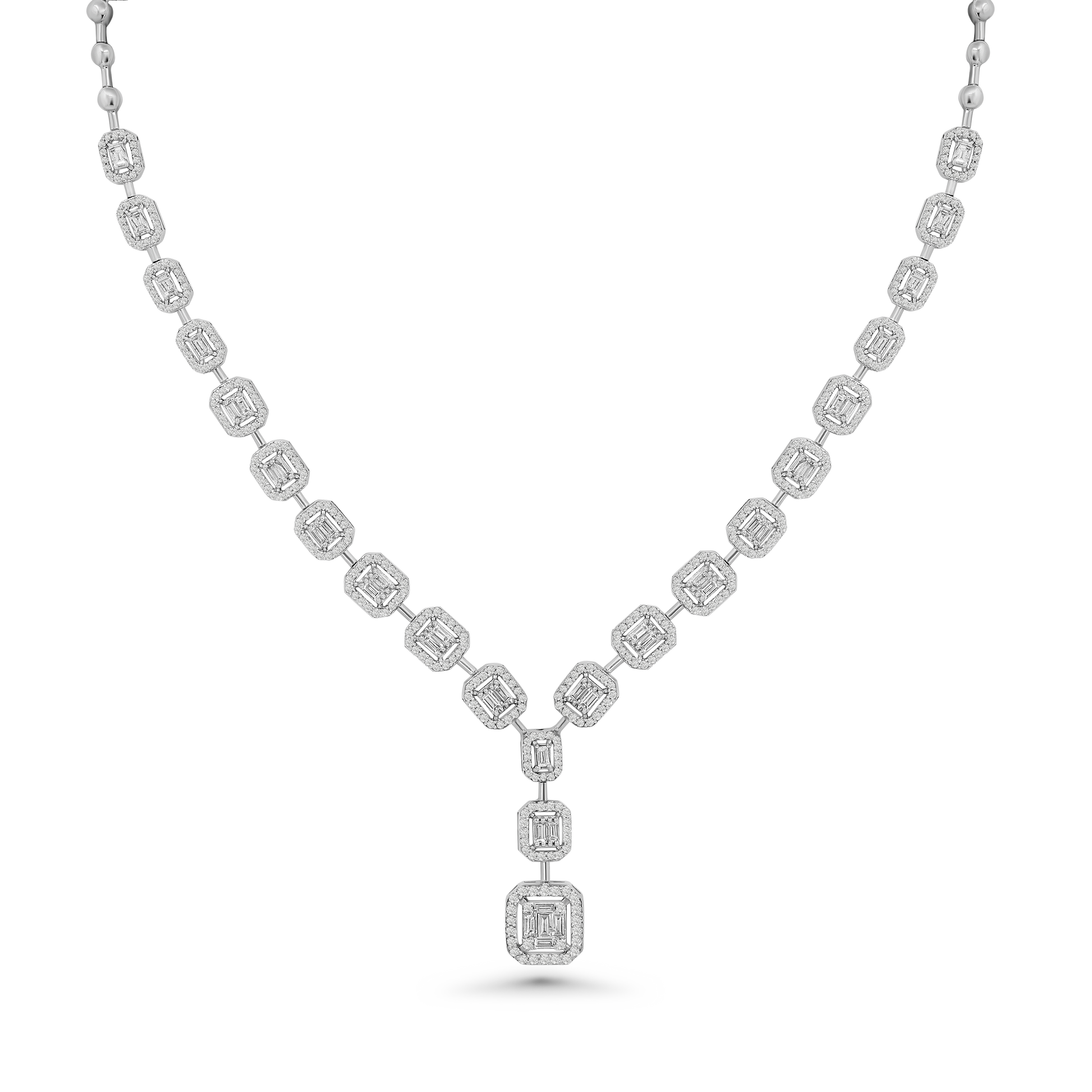 Emerald Cut Symphony Necklace