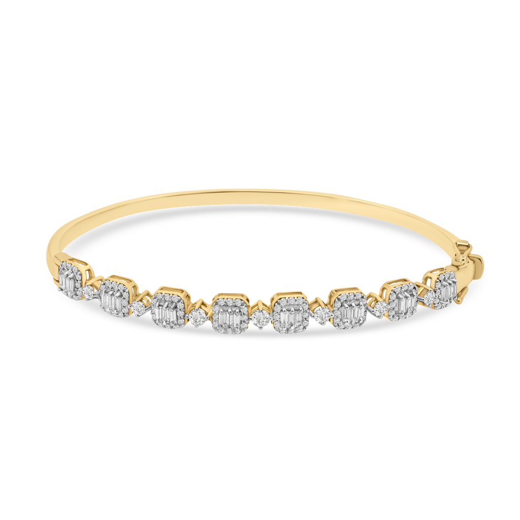 Emerald Rhythm Diamond Bangle