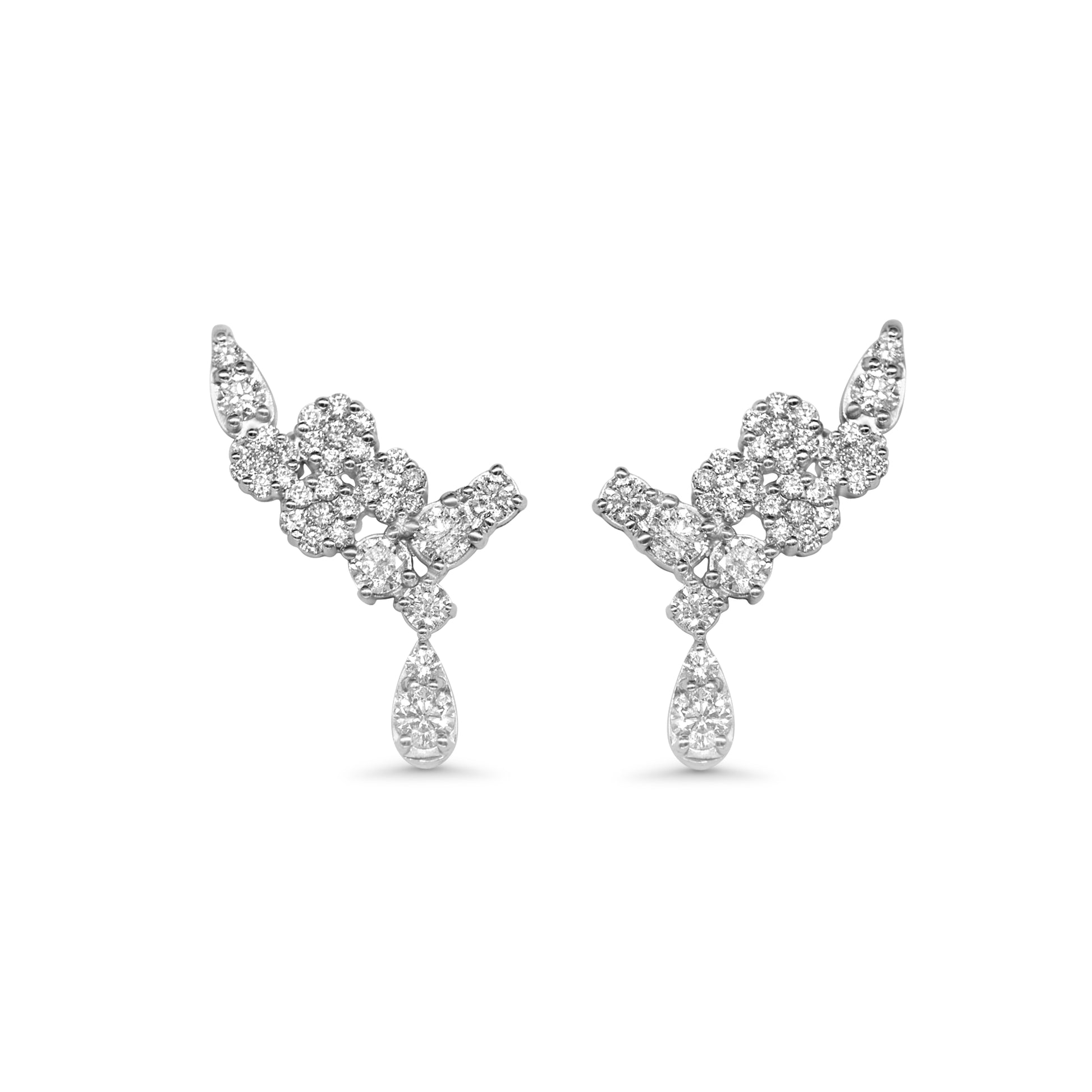 Celestial Cluster Drop Earrings