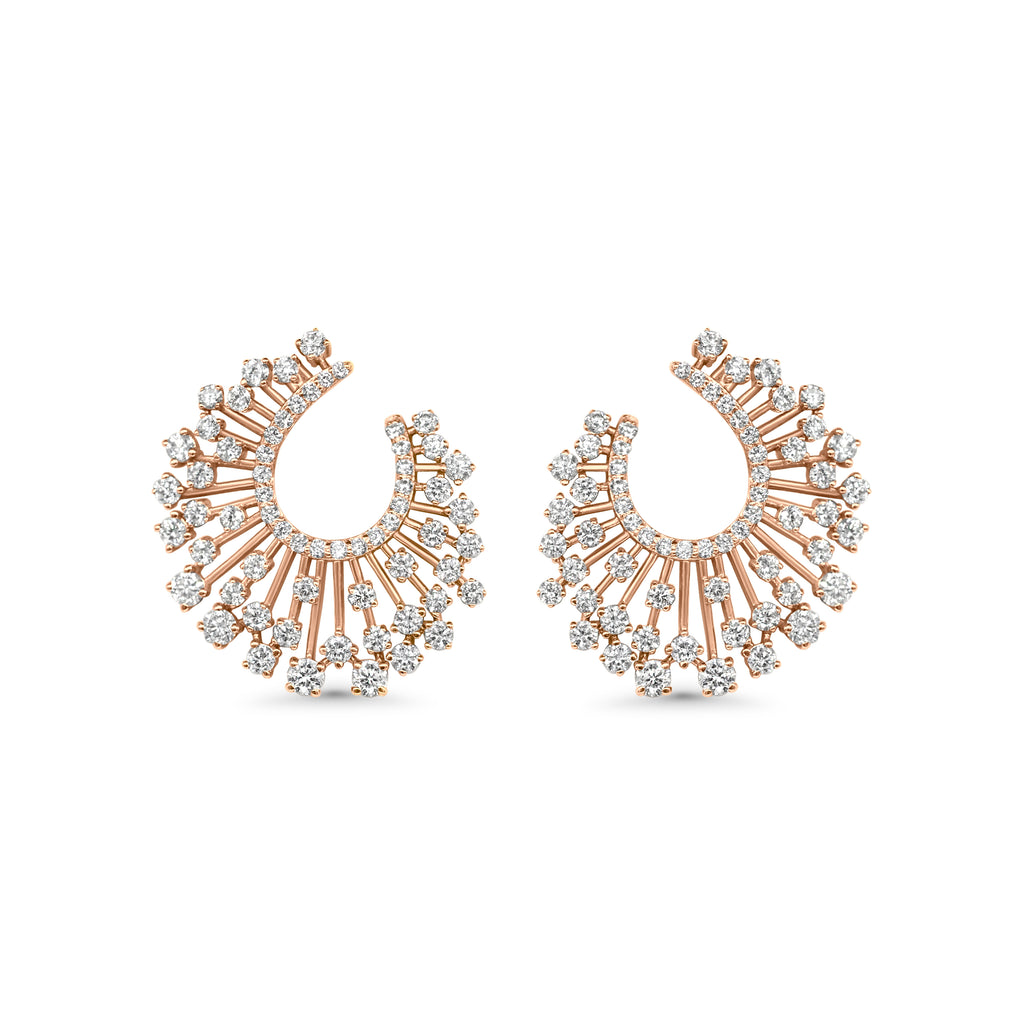 Rose Sunburst Earrings