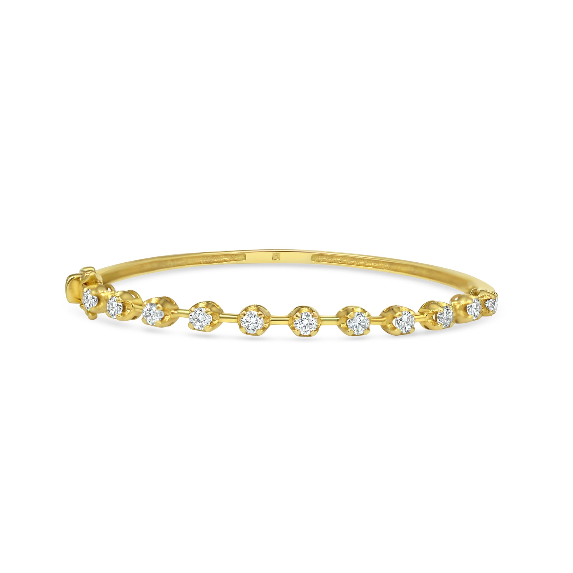 Spaced Diamond Bangle