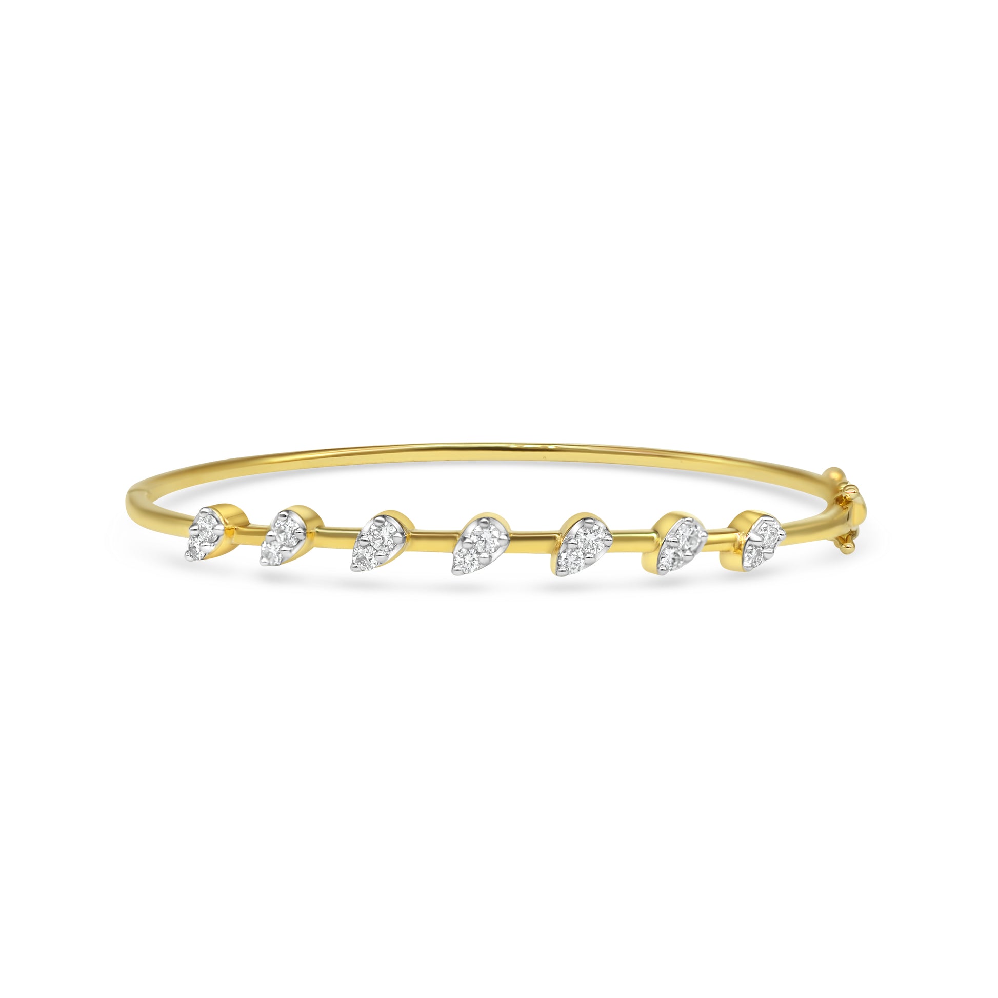 Reverse Pear Spaced Bangle