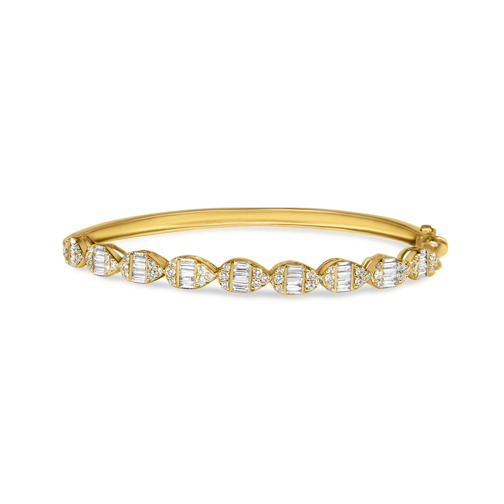 Regal Pear Baguette Bangle