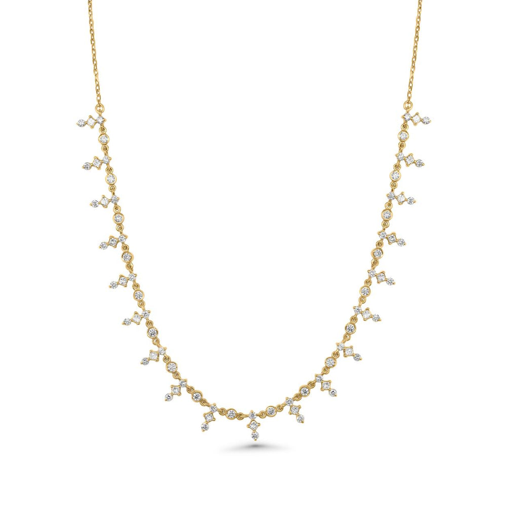 Golden Bloom Diamond Necklace