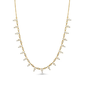 Golden Bloom Diamond Necklace