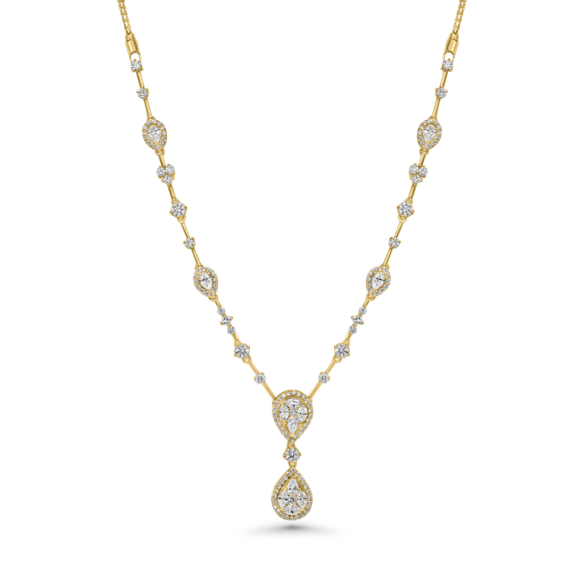 Teardrop Elegance Diamond Necklace