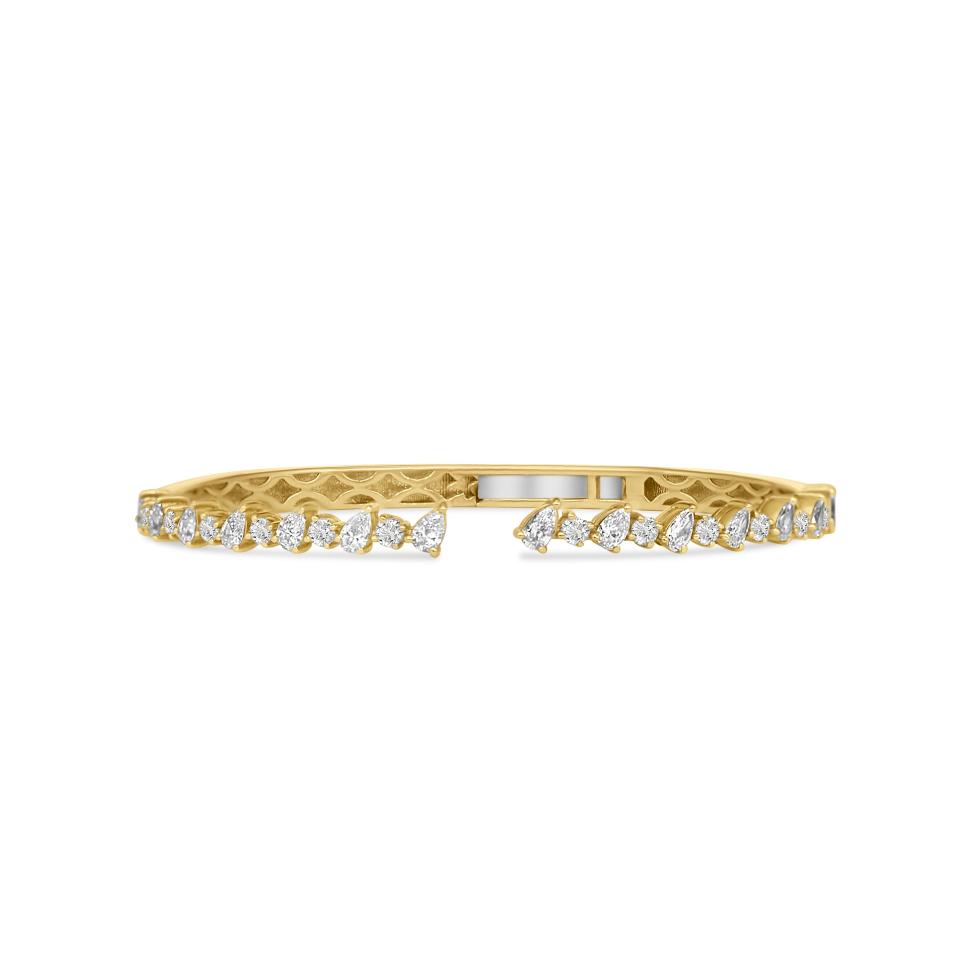 Radiant Pear Diamond Bangle