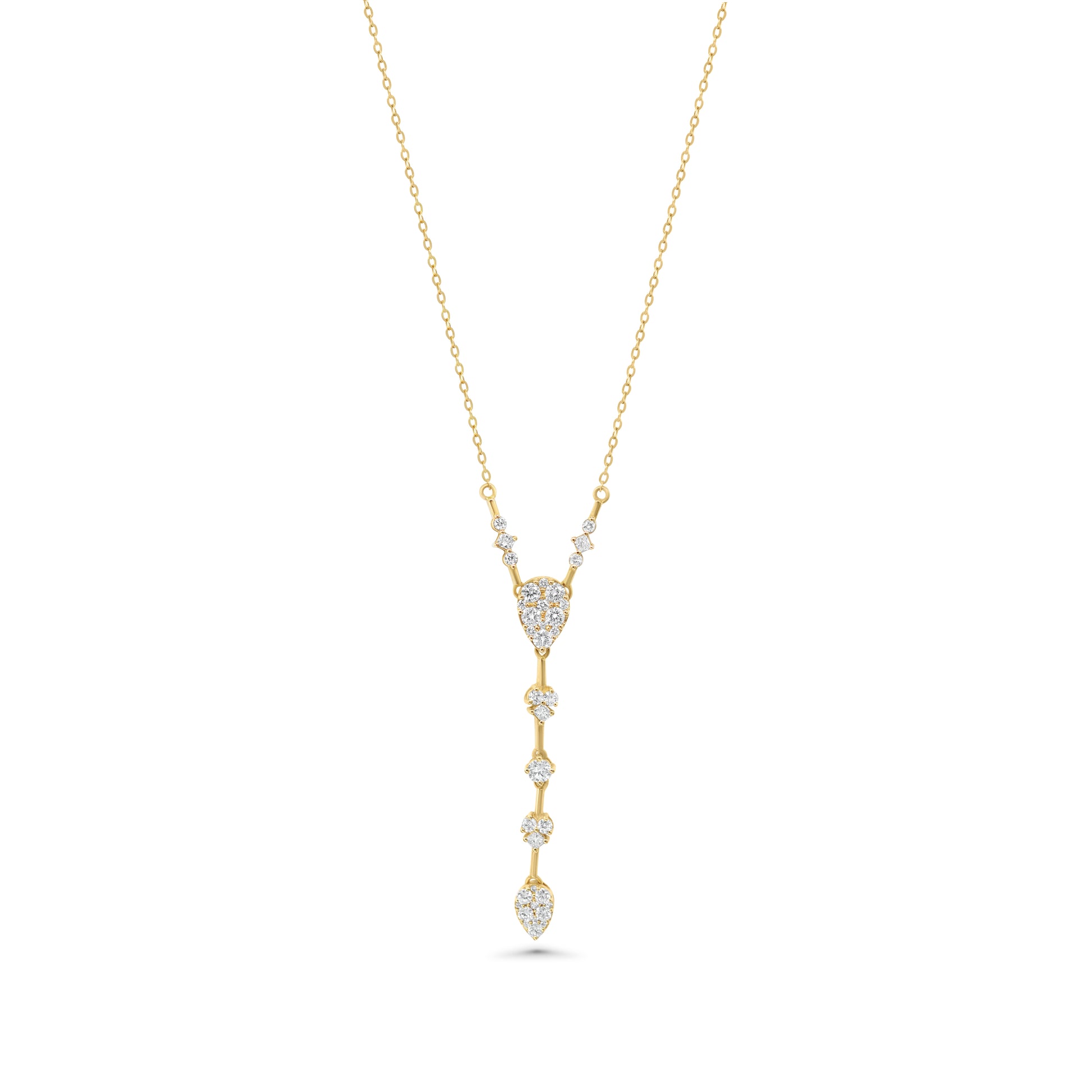 Dangling Pear Tria Necklace