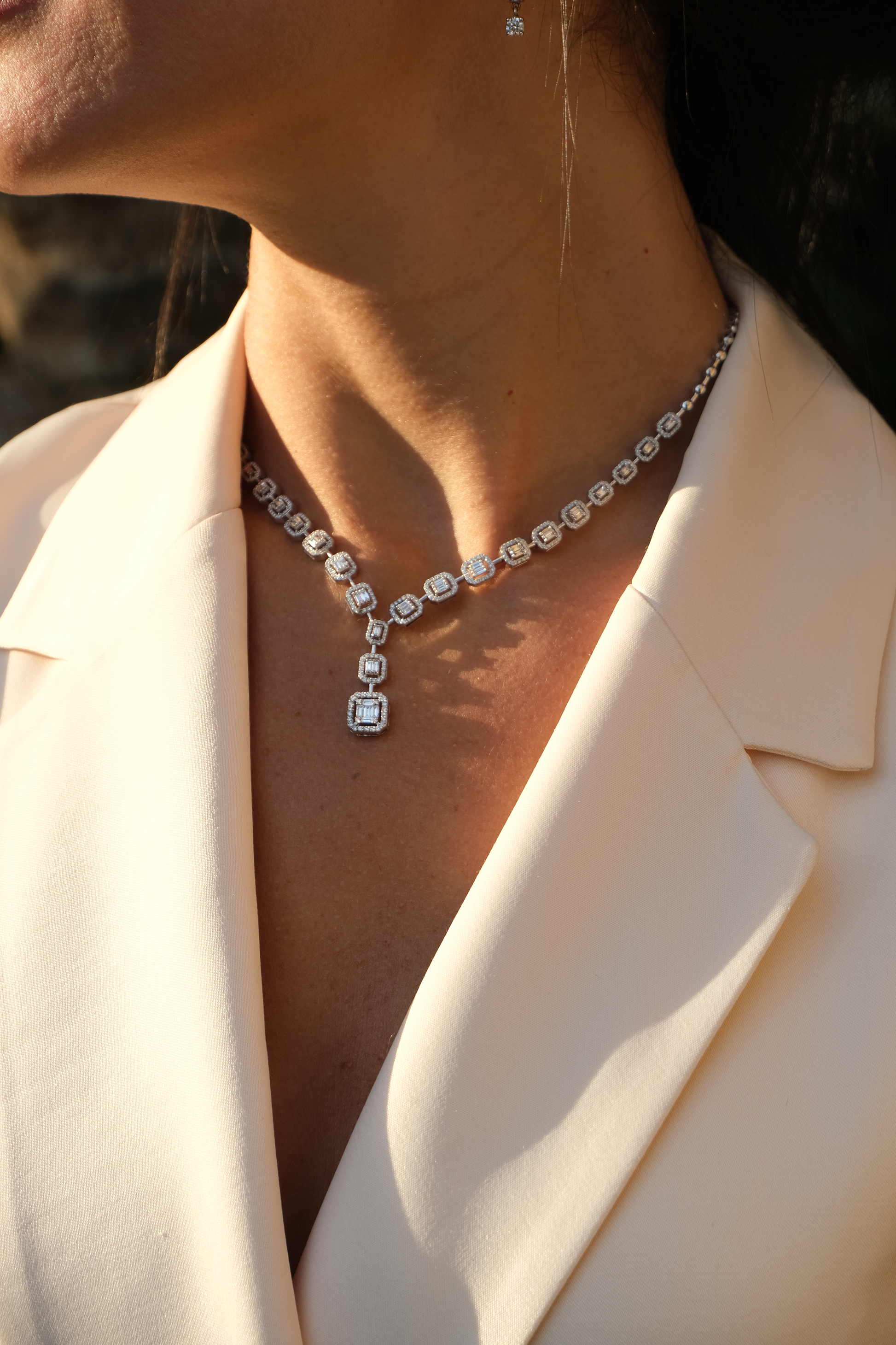 Emerald Cut Symphony Necklace