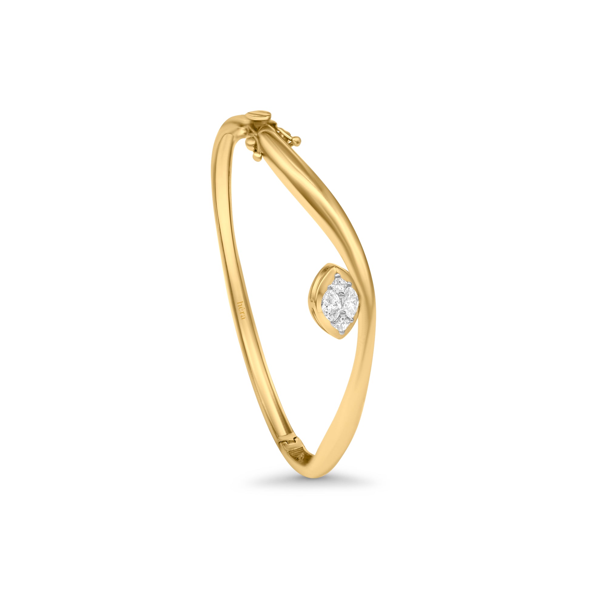 Marquise Glow Golden Bangle