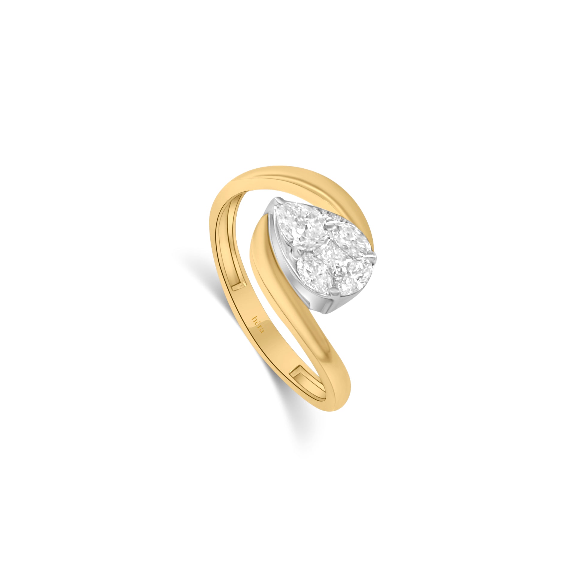 Golden Embrace Diamond Ring
