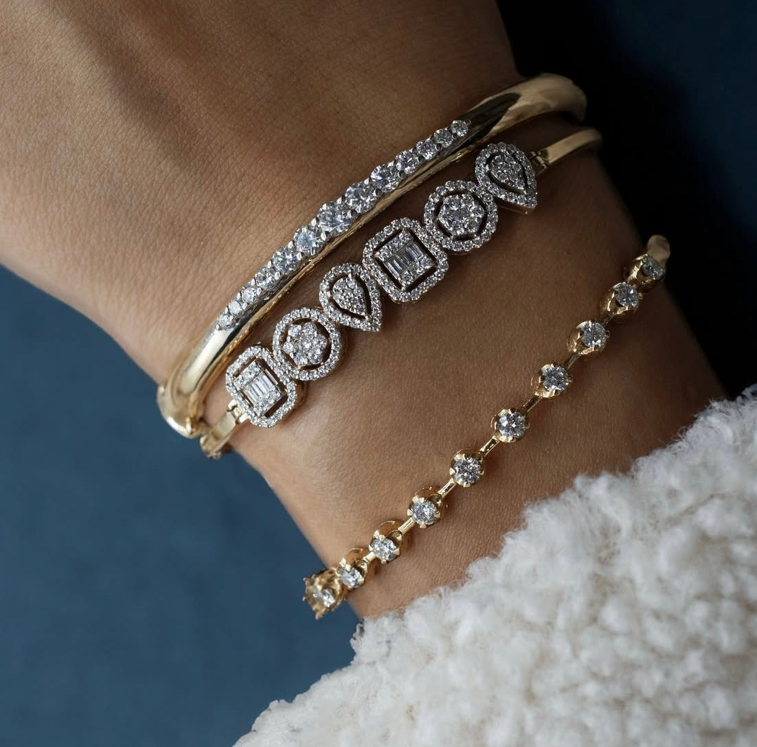 Dégradé Bold Diamond Bangle