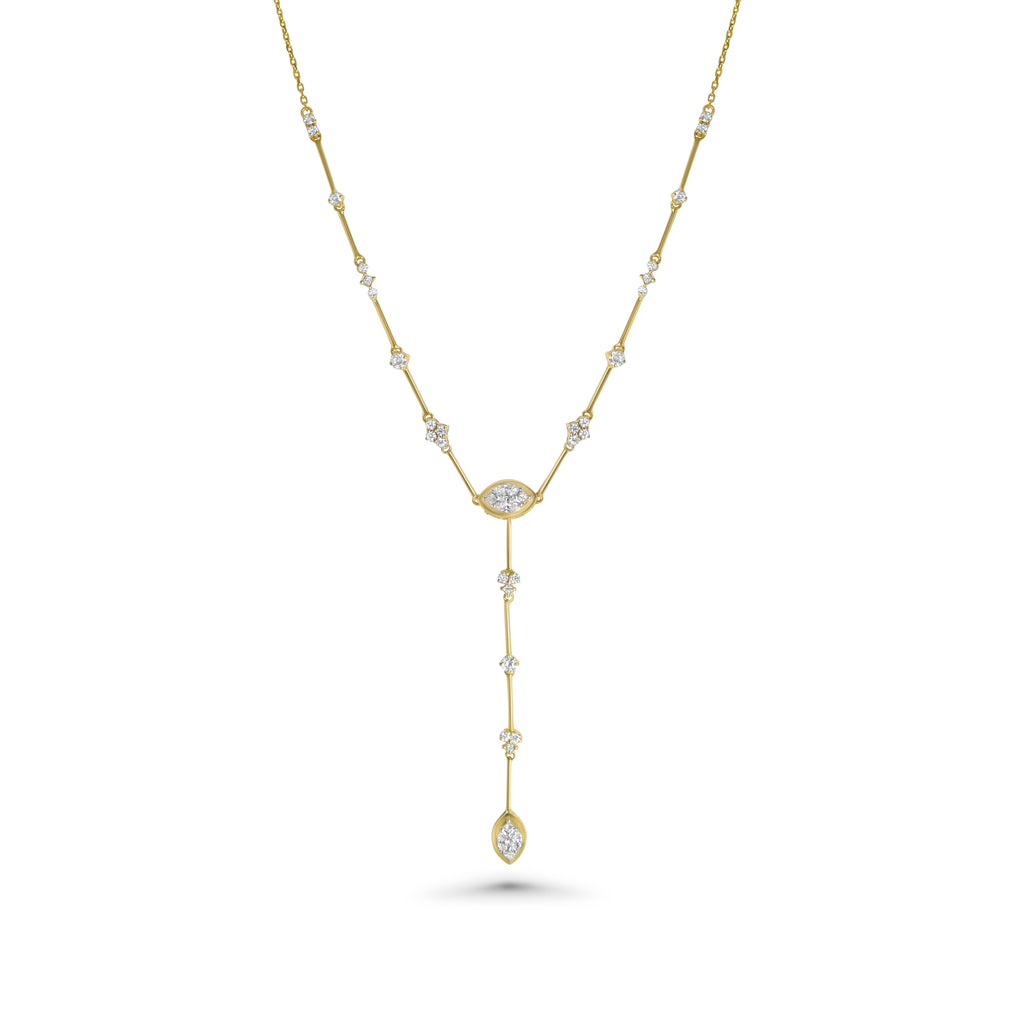 Multi-use Bezel Marquise Necklace