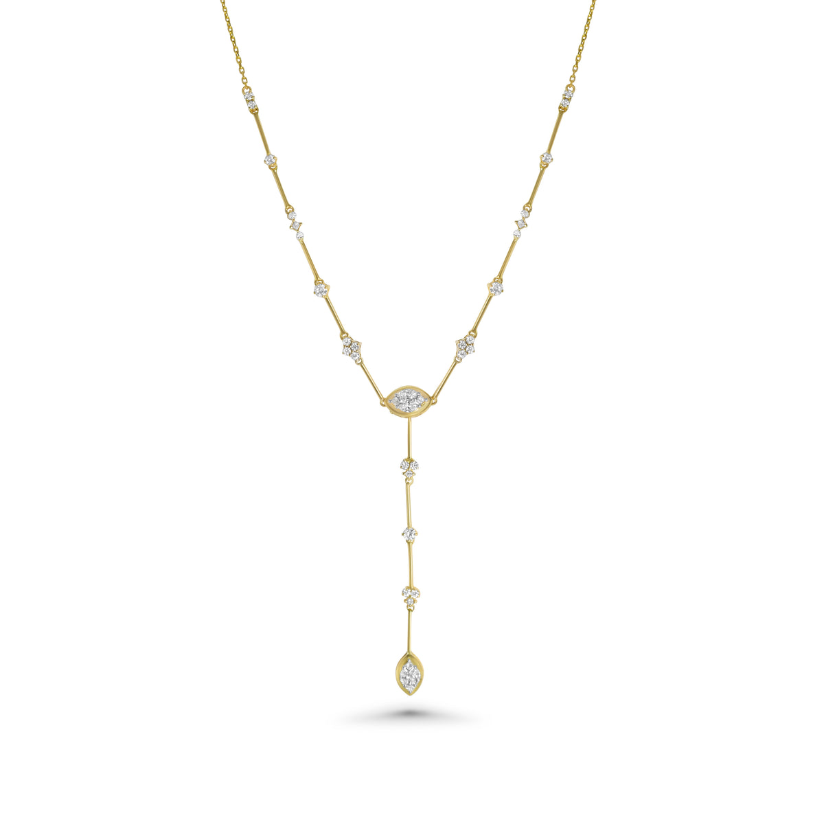 Multi-use Bezel Marquise Necklace