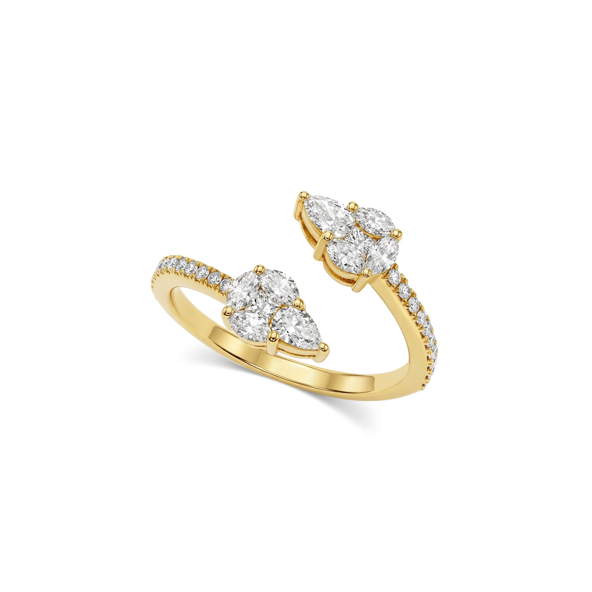 Pear Open Ring