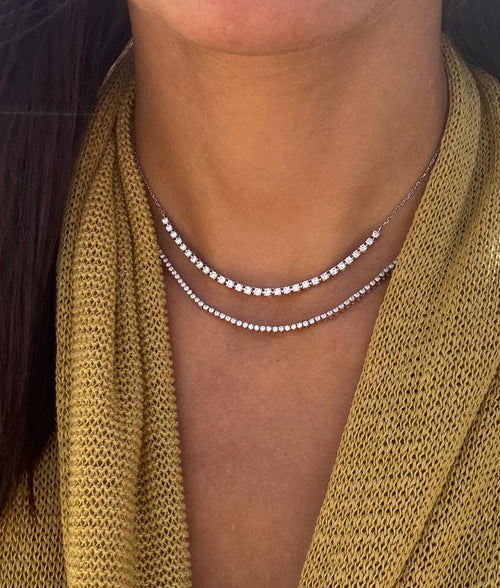 0.02 Tennis Fringe Necklace