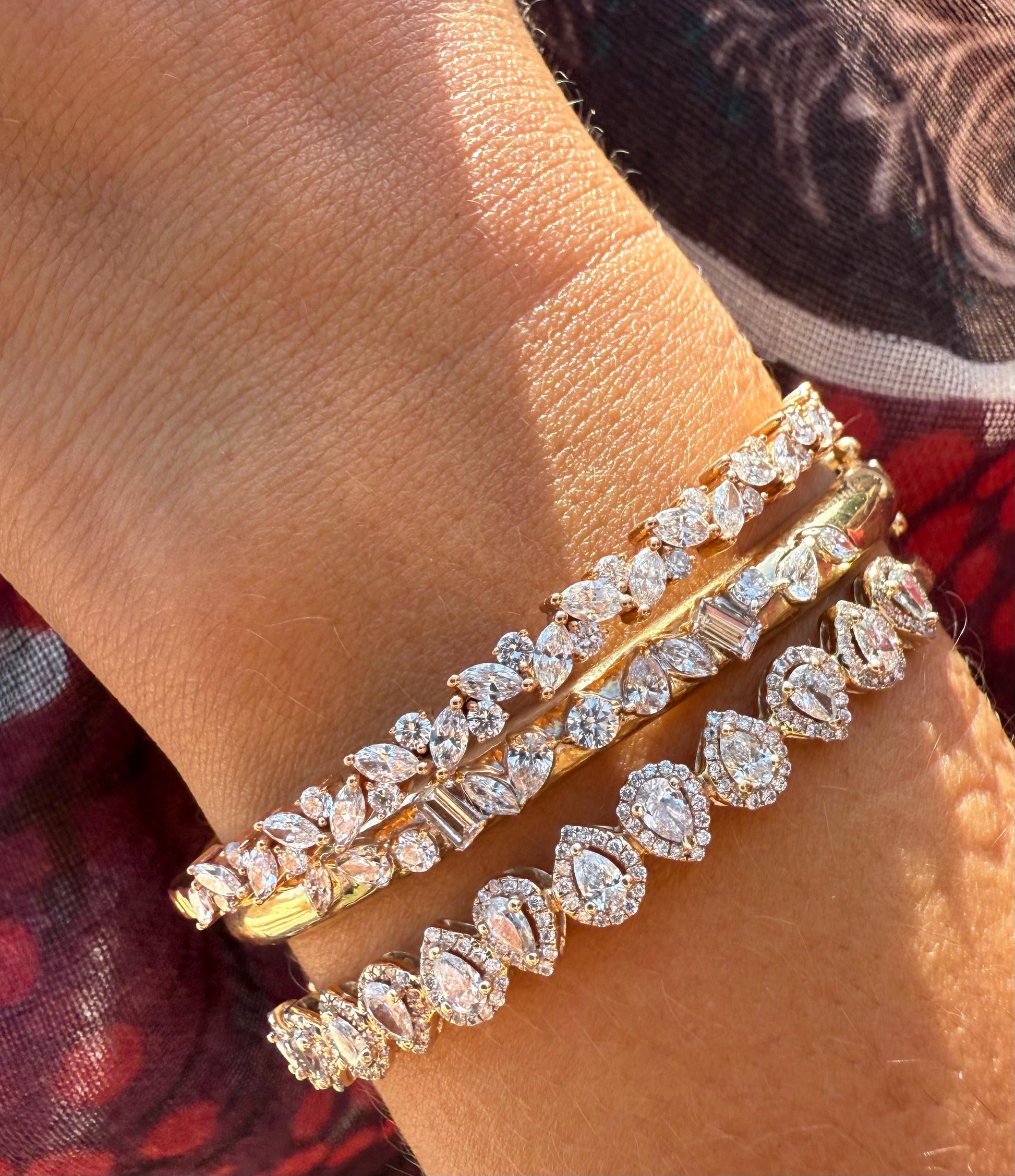Radiance Teardrop Diamond Bangle
