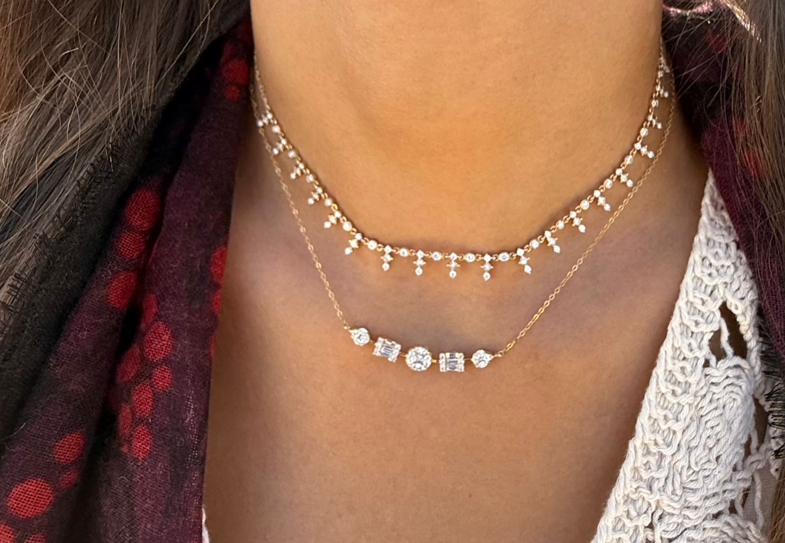 Golden Bloom Diamond Necklace