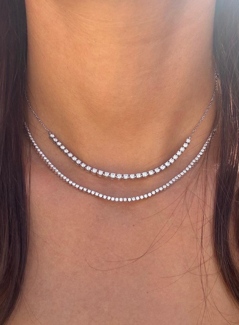 0.02 Tennis Fringe Necklace