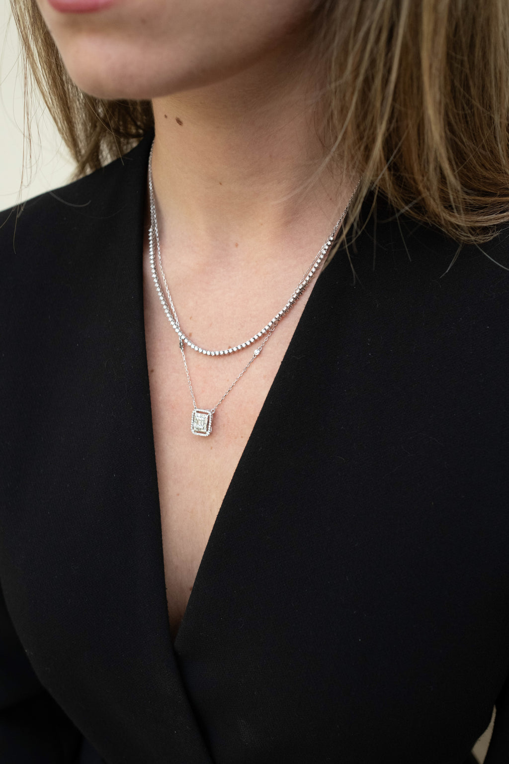 0.02 Tennis Fringe Necklace