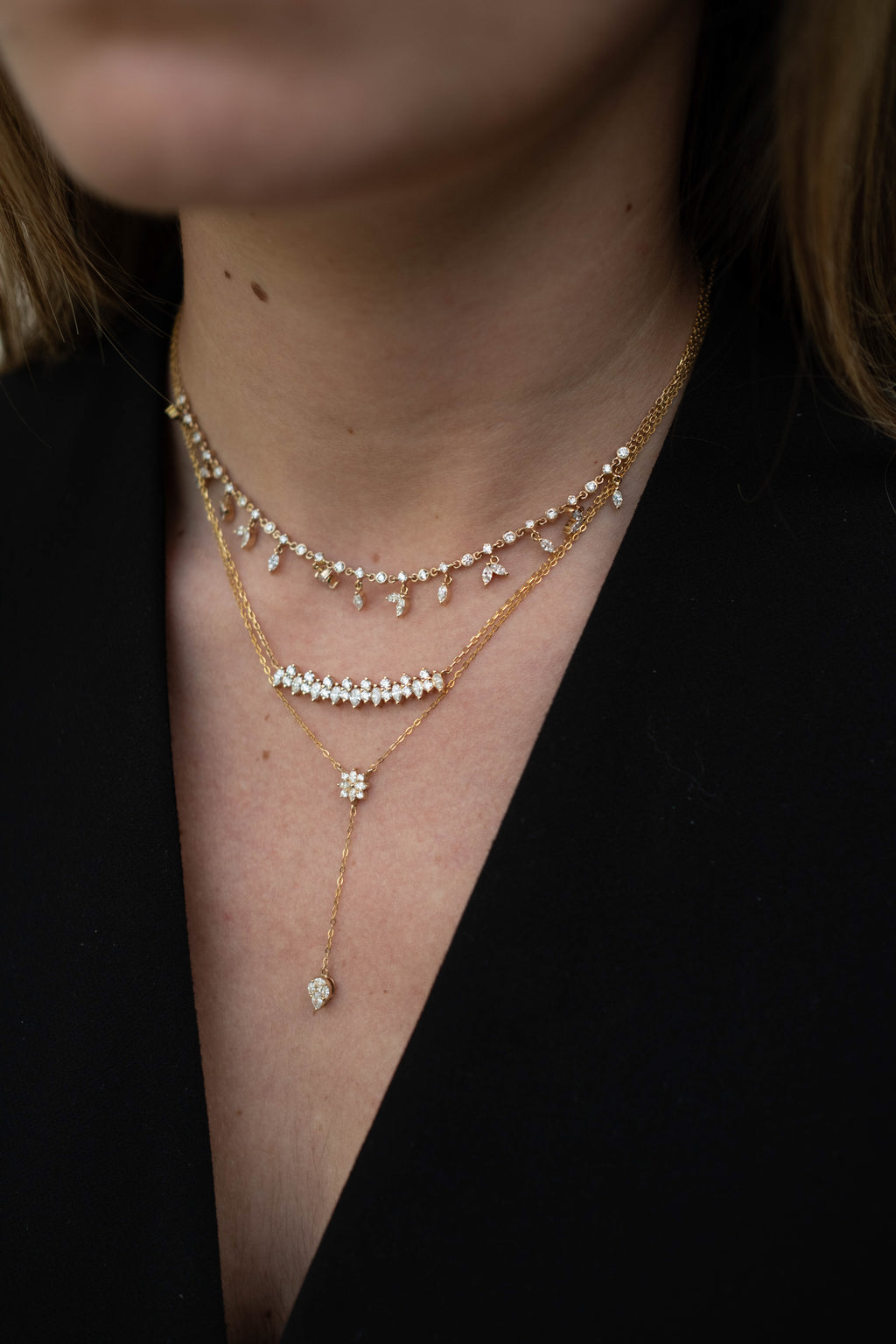 Marquise Assorted Diamond Necklace