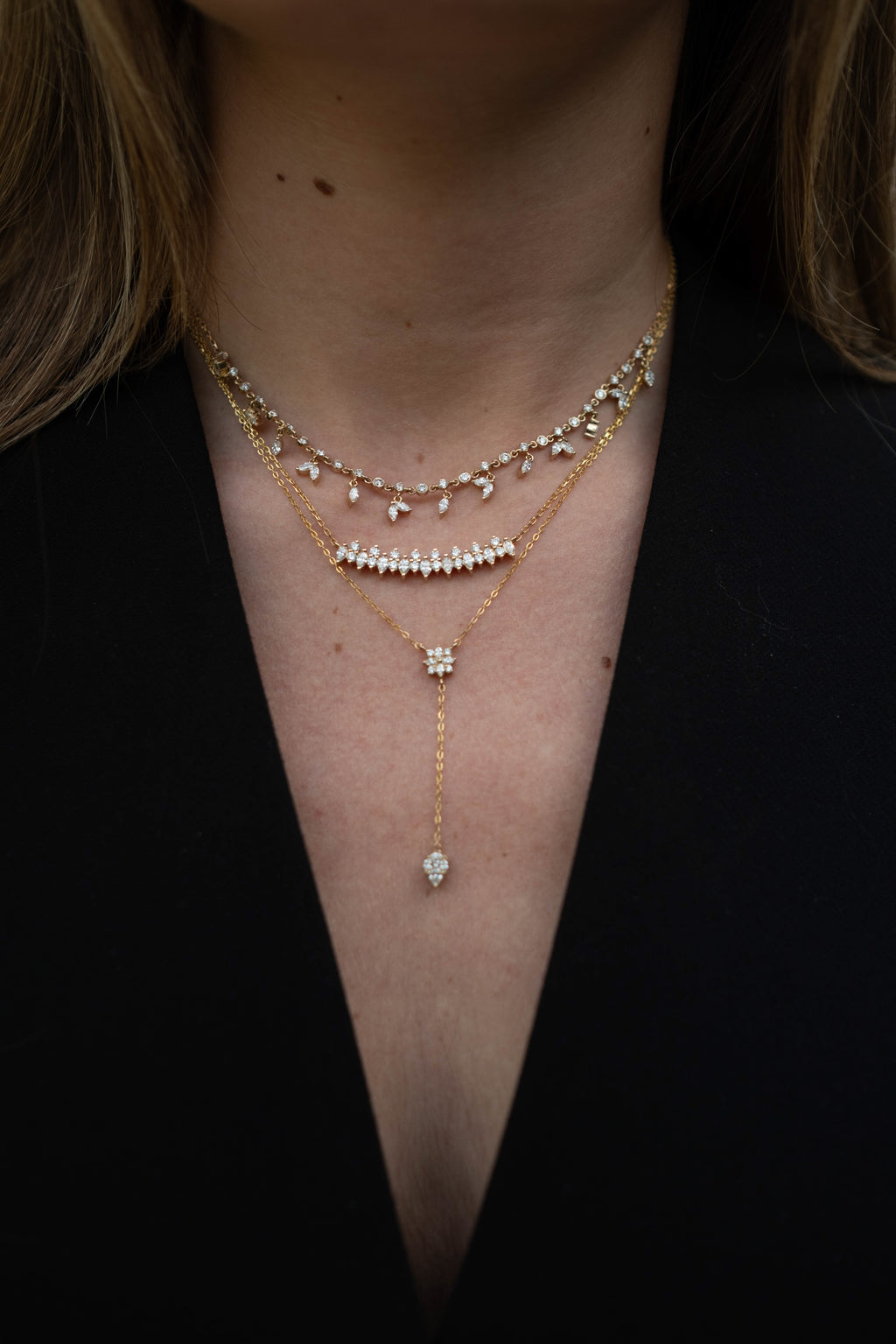 Marquise Assorted Diamond Necklace