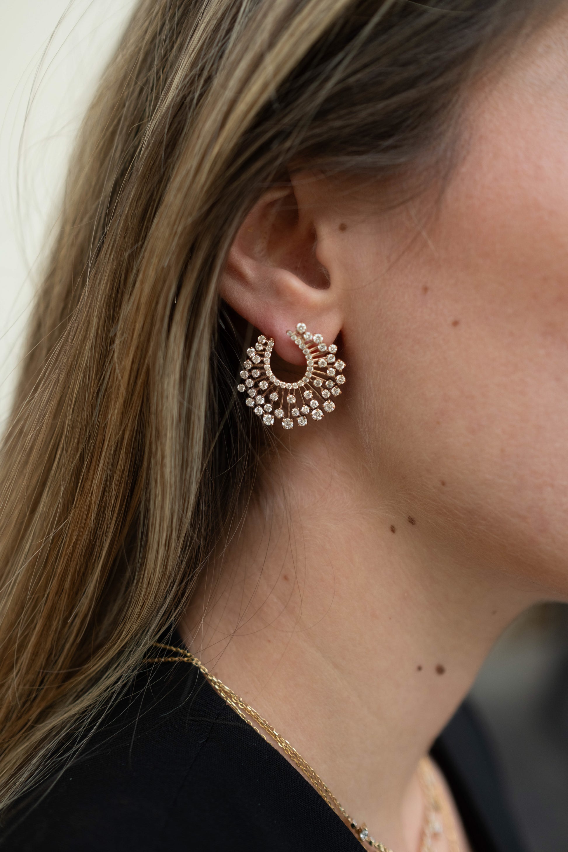 Rose Sunburst Earrings