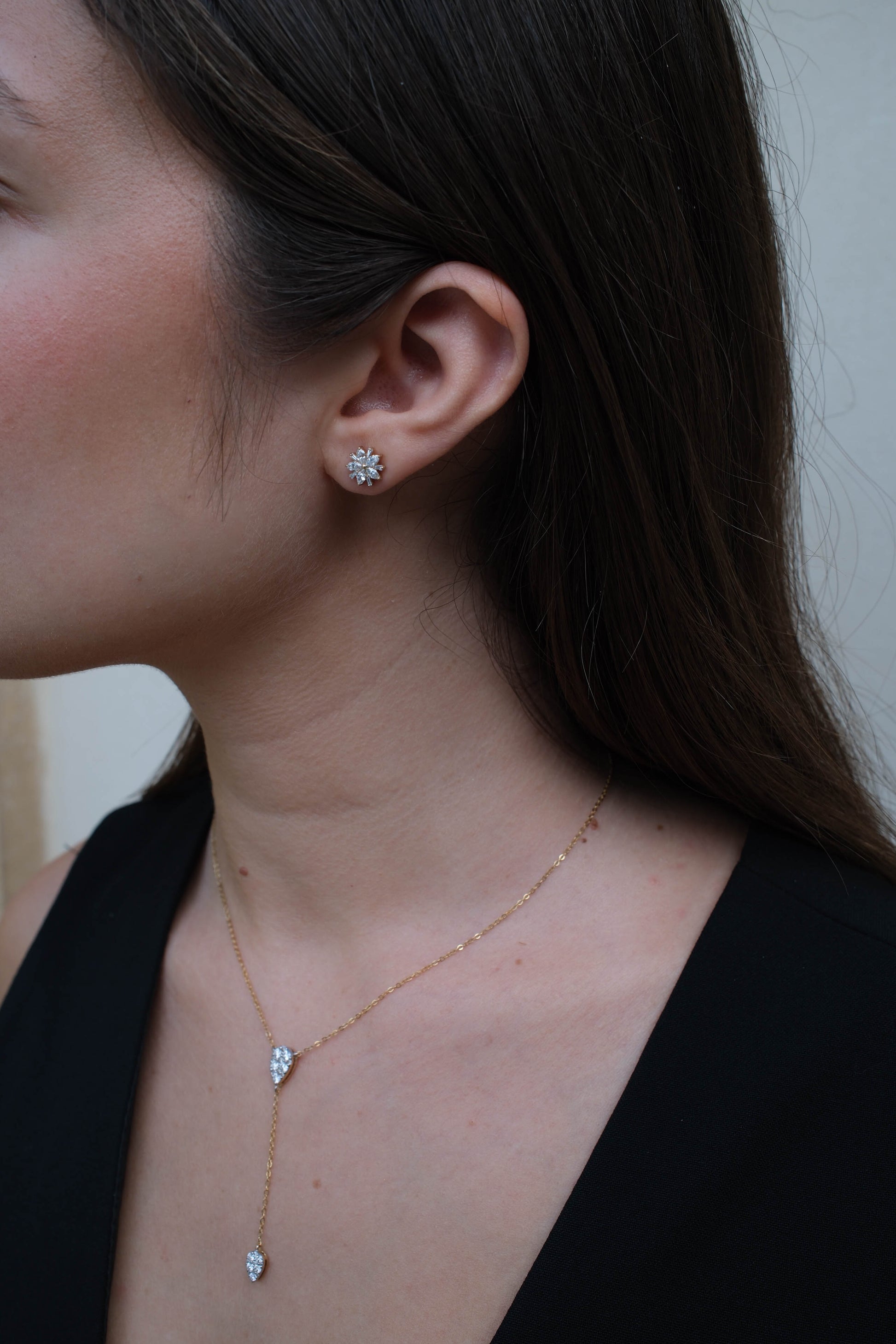 Flower Diamond Earrings
