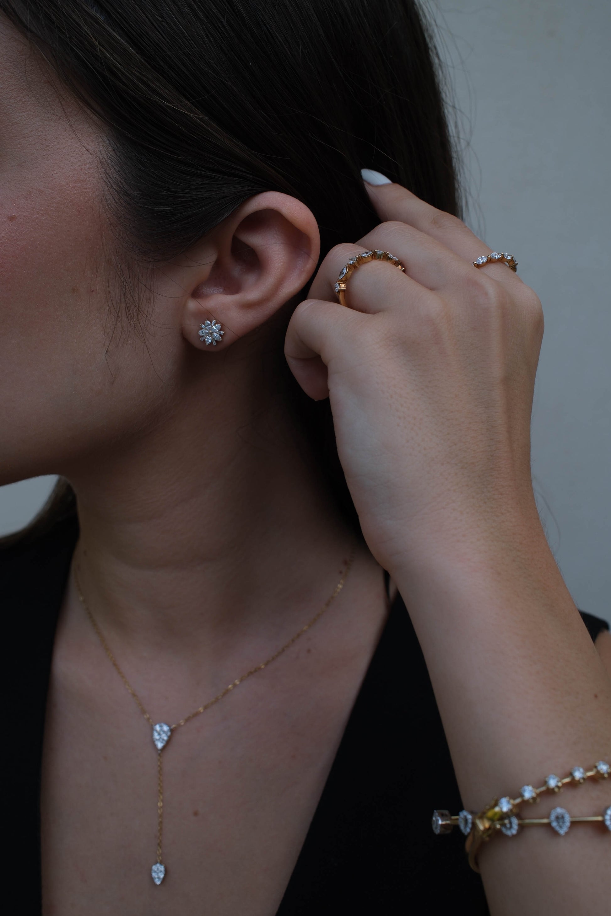 Flower Diamond Earrings