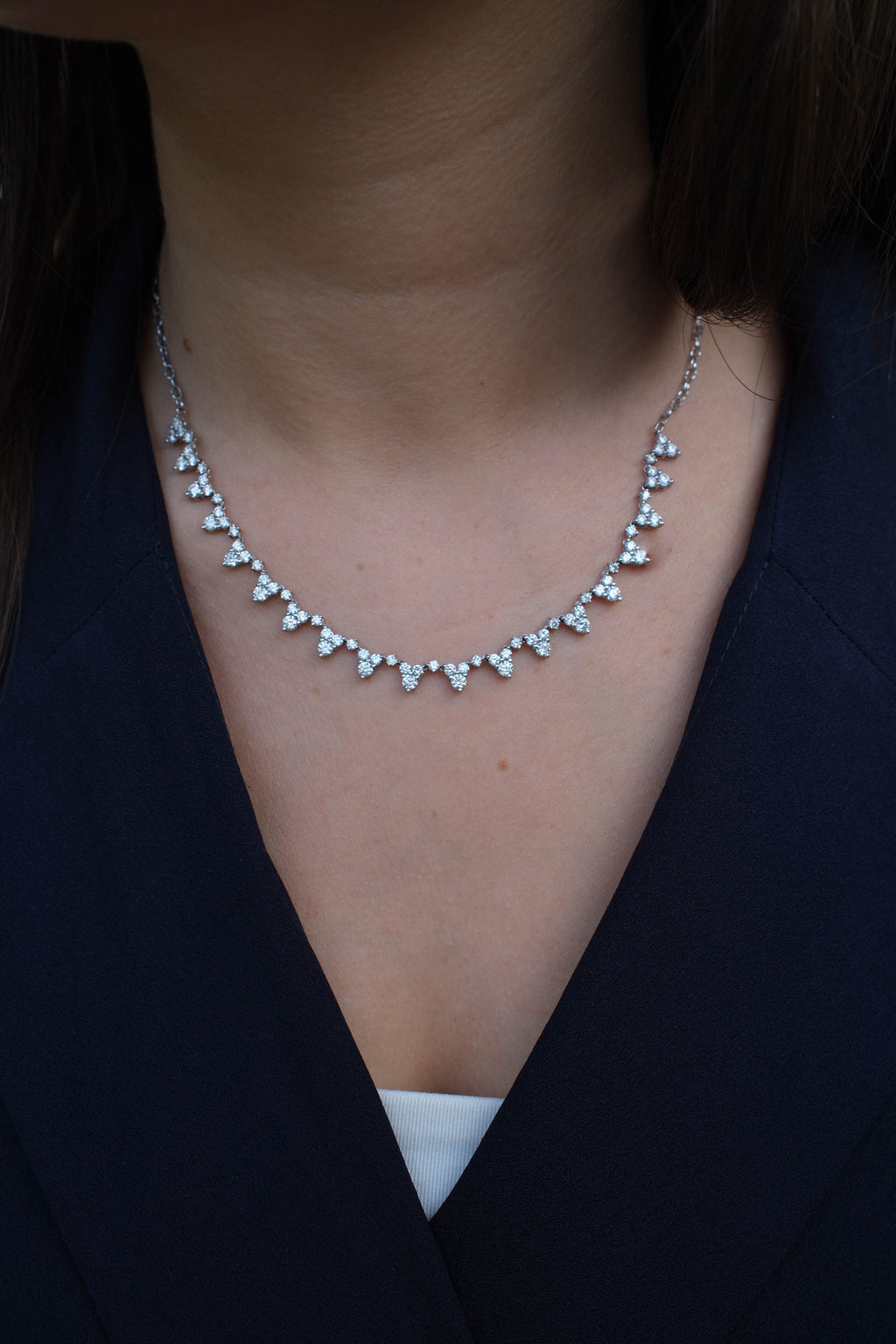 Triangles Diamond Necklace