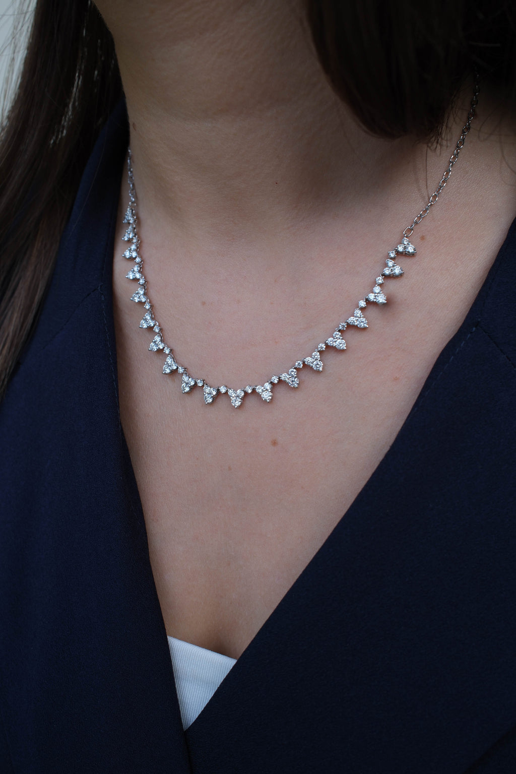 Triangles Diamond Necklace