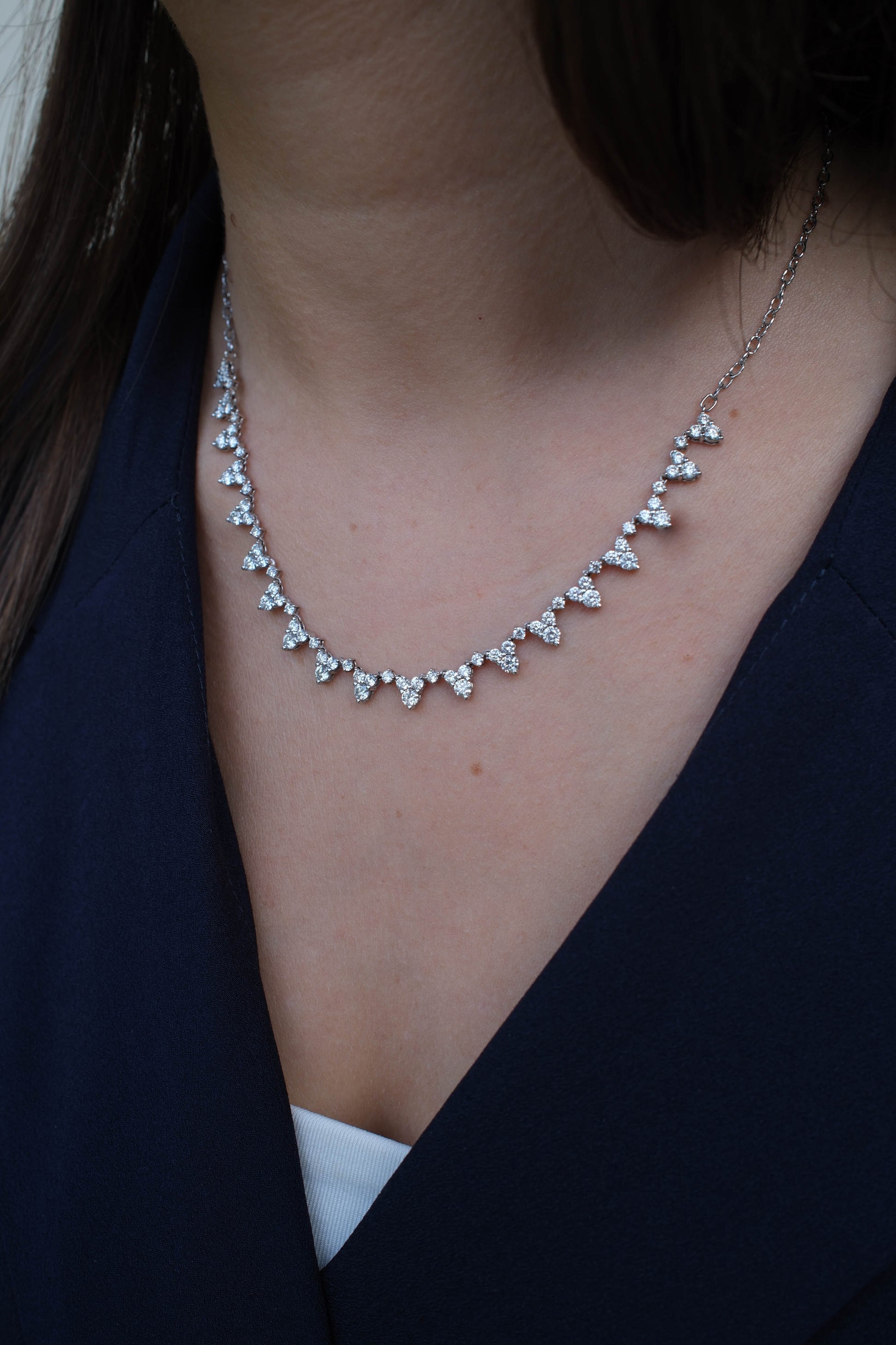 Triangles Diamond Necklace